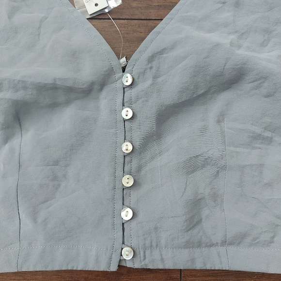 Madewell Softdrape Gwen Crop Top Vest - Picture 7 of 13